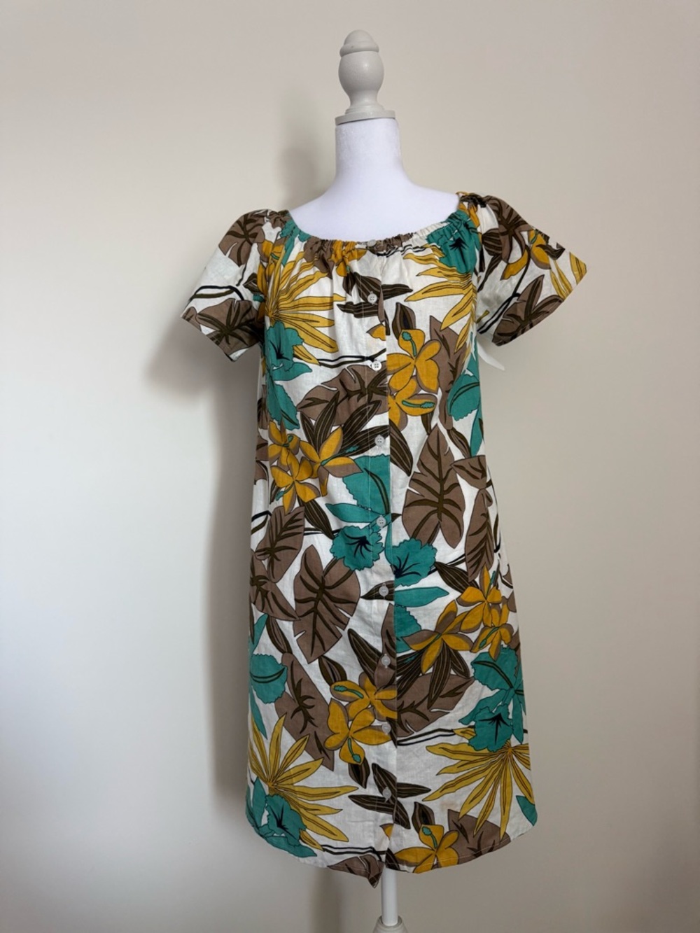 Lapogee dress size medium 88% cotton 12% linen EUC